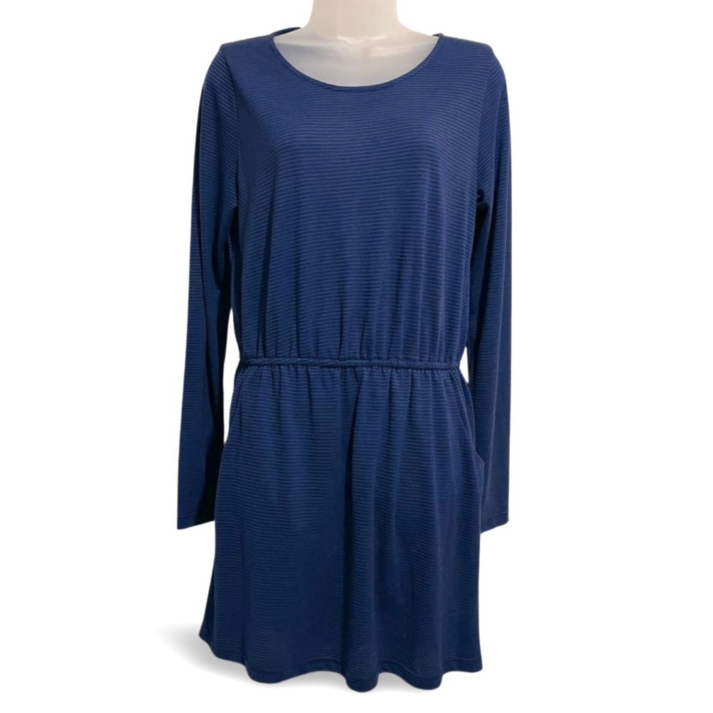 Tee by Big Star Long Sleeve Striped Open Back Dress